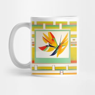 Stylized Butterfly Collage Mug